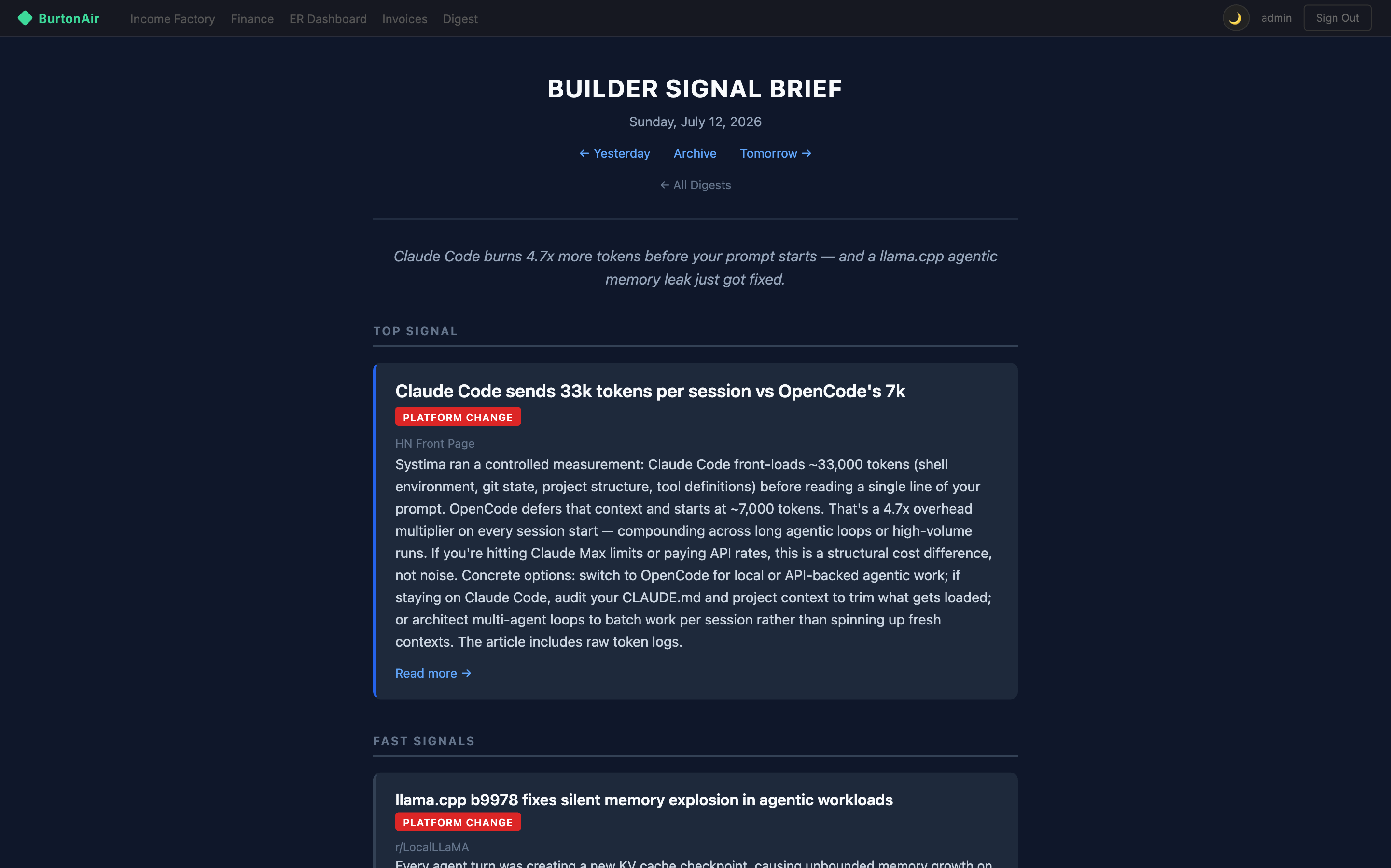 Builder Signal Brief, daily edition